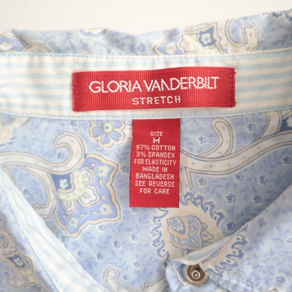 Vintage Gloria Vanderbilt Western Pearl Snap Button Top | M - Picture 2 of 5